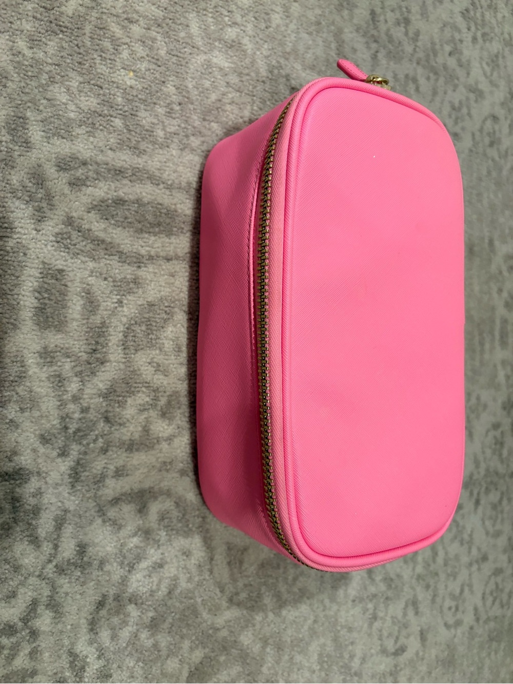 Stoney Clover Lane Hot Pink Zipper Cosmetic Case